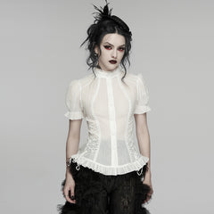 WY-1916CDF Victorian Inspired Lace Gothic Shirts for Women