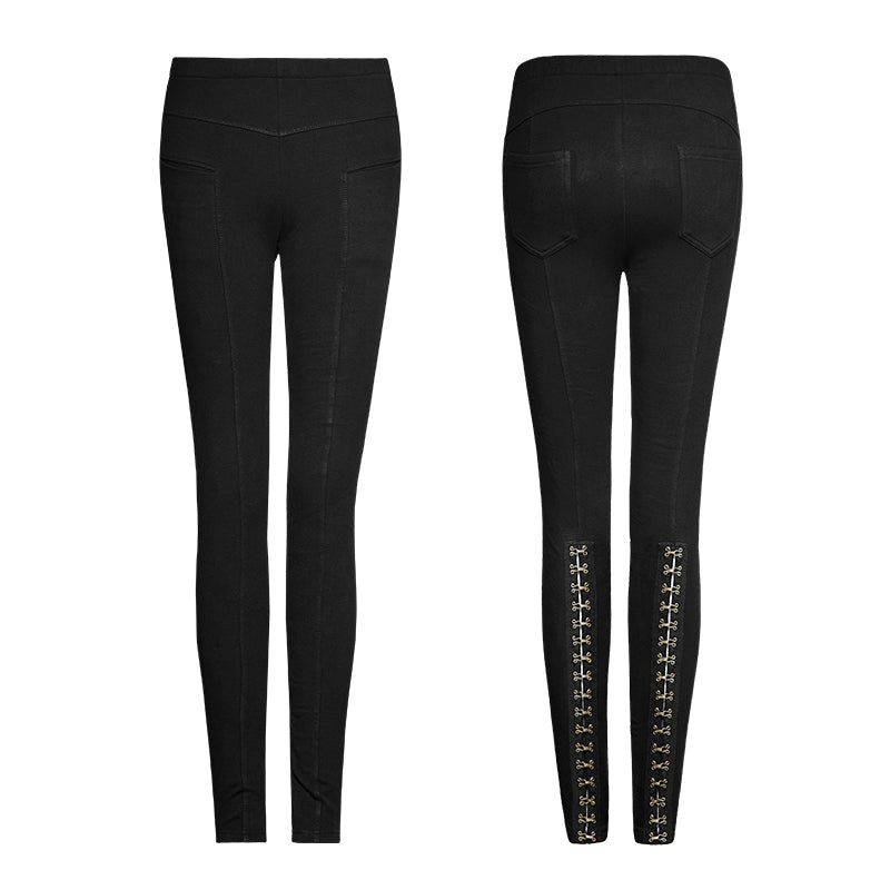 PK-102 Super Slim Multiple Segmentation Split Ends Tights Punk Pants?-??Punk Rave Clothing