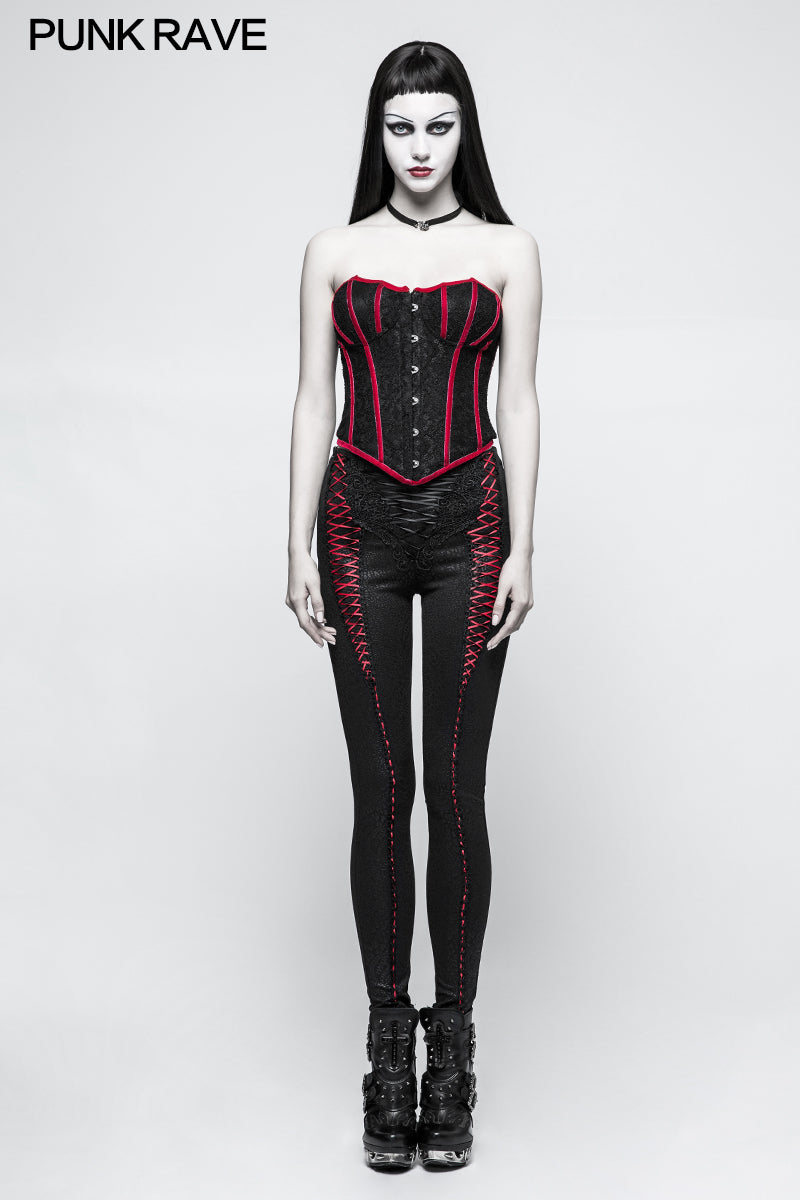 Y-779 Sexy Woven Bat Adjustable Gothic Accessories Corset For Women