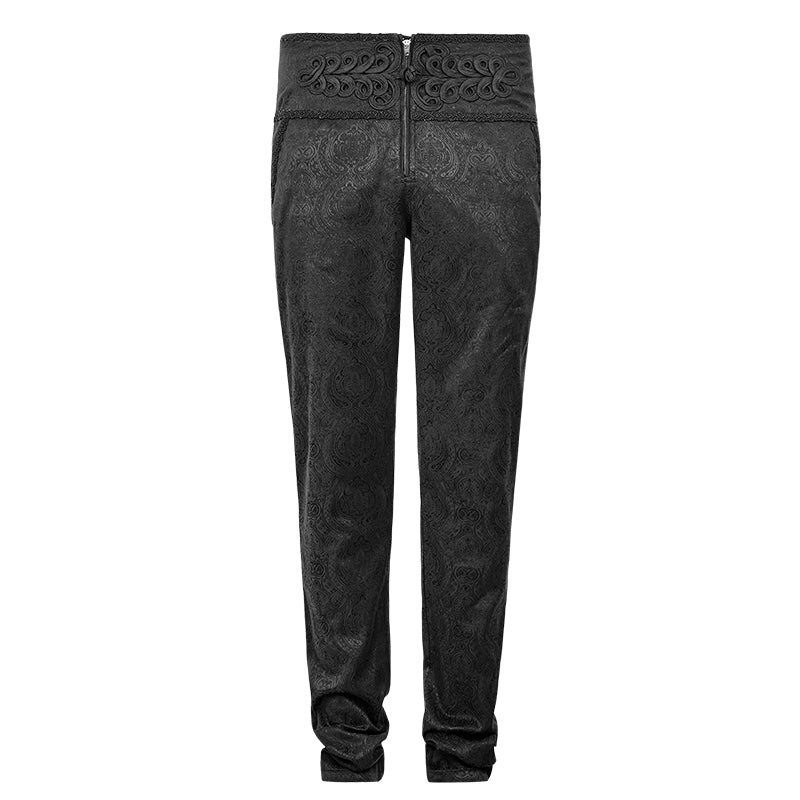 K-238 black Spring New Chinese Knot Skinny Gothic Pants