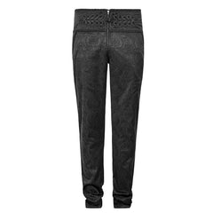 K-238 black Spring New Chinese Knot Skinny Gothic Pants