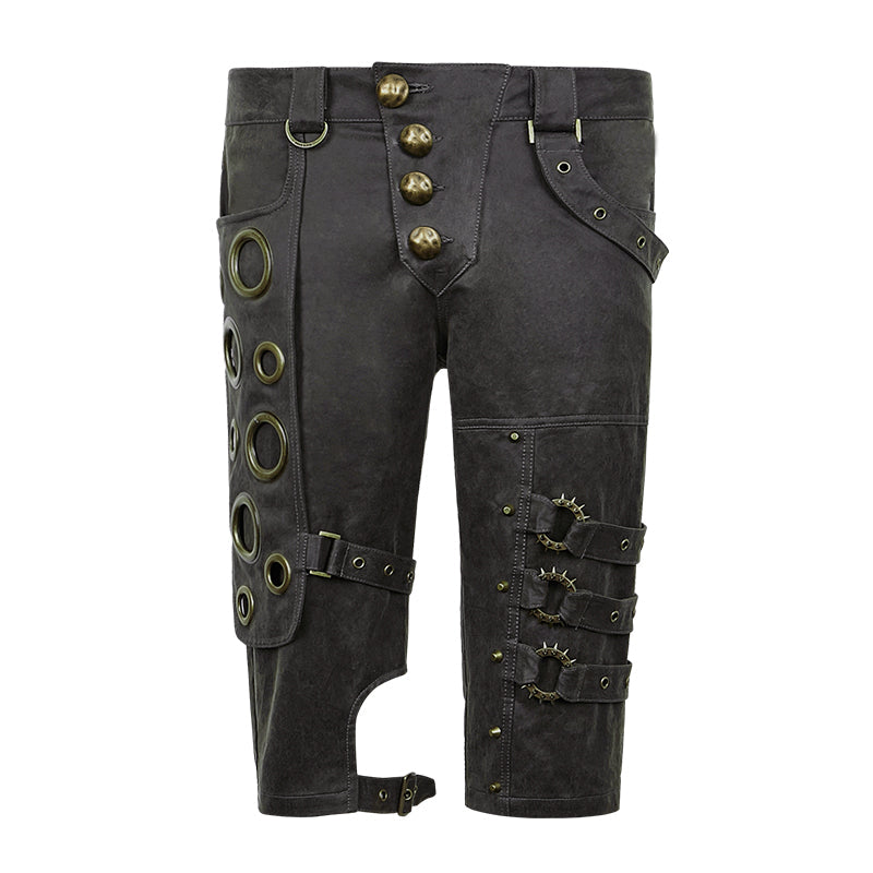 K-242 Spring Unique Designs black Rock Slim Punk Pants