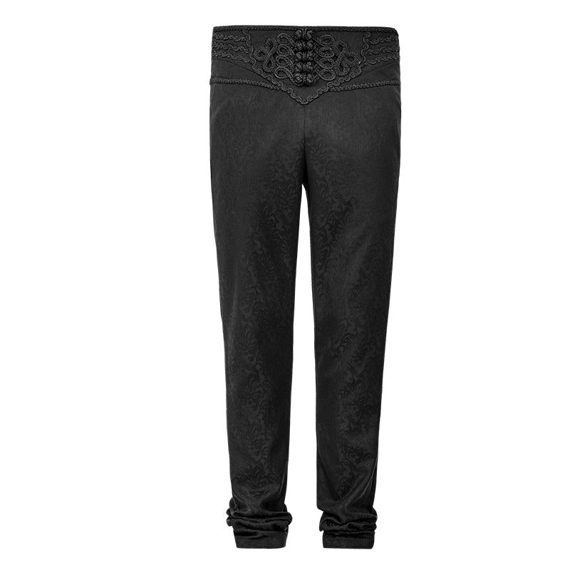 K-243 Spring Vintage Button Slim Feet Gothic Pants