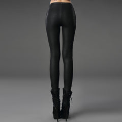 K-244 black Fashionable Slim Jean Gothic Pants