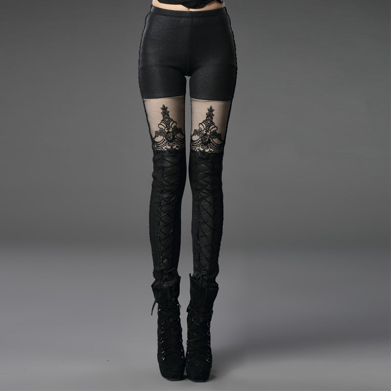 K-244 black Fashionable Slim Jean Gothic Pants