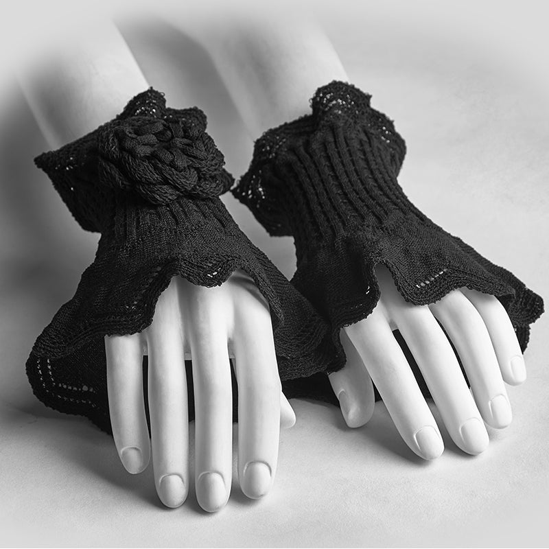 LS-047 Woolen Wave Accessories Cute Warm Lolita Daily Gloves For Women