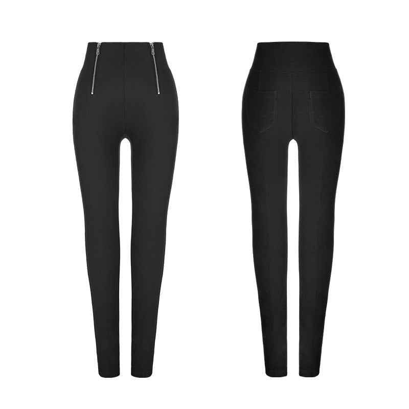 OPK-176 Skinny Slimming Punk Pants High Elastic Leggings