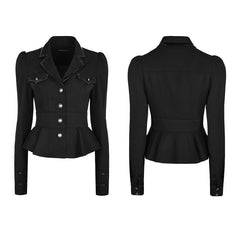 WY-824 Military Uniform Long Sleeve Shirt Soft Woven Fabric Jacket -  Punk Rave Clothing