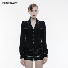 WY-824 Military Uniform Long Sleeve Shirt Soft Woven Fabric Jacket -  Punk Rave Clothing