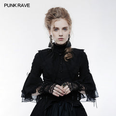 WLS-049 Lolita Elastic And Glossy Lace Gloves Gothic Accessory