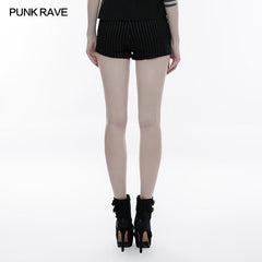 OPK-146 High Waist Slimming Elastic Short Punk Pants