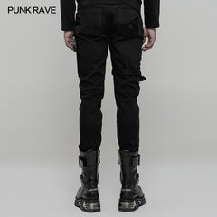 WK-319 Personality Vintage Trousers Punk Pants For Men