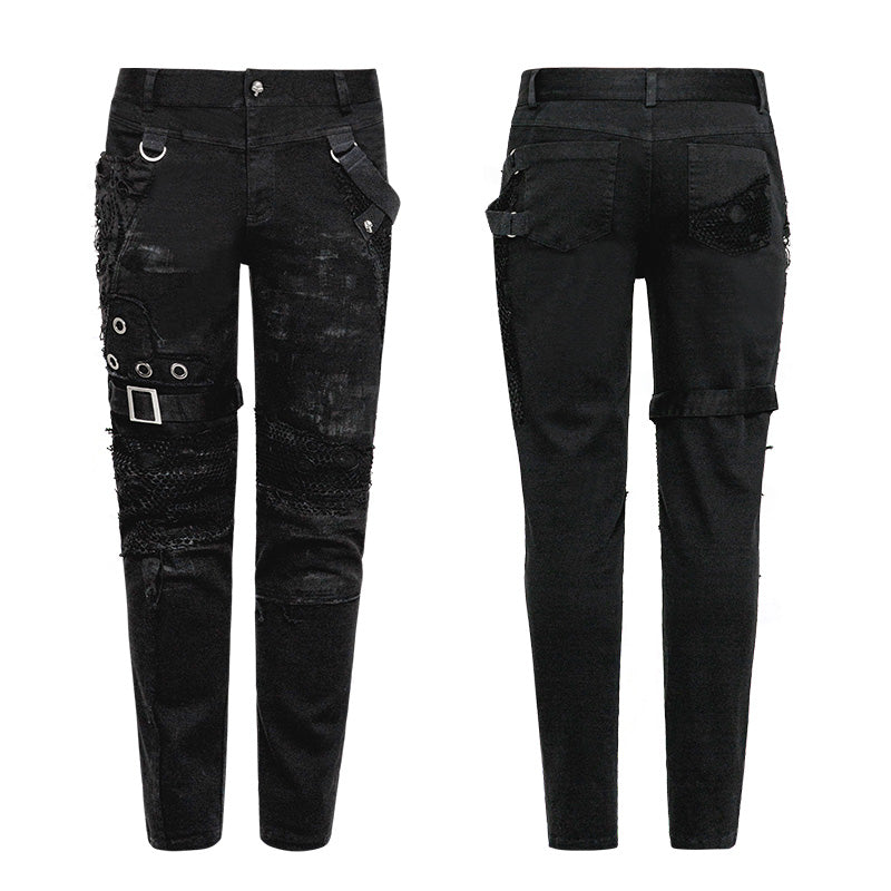 WK-319 Personality Vintage Trousers Punk Pants For Men