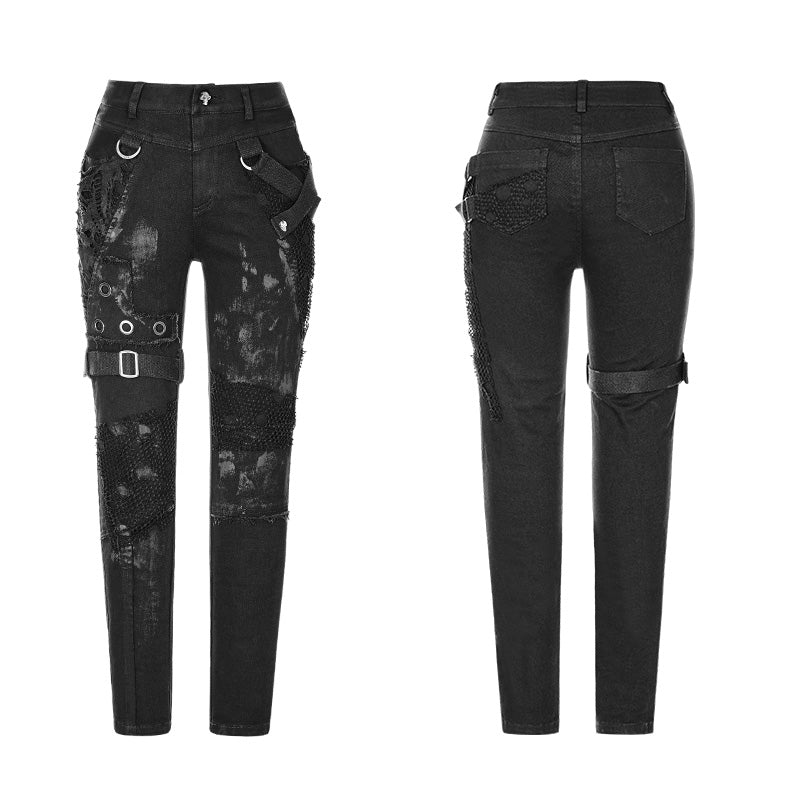 WK-319 Personality Vintage Trousers Punk Pants For Women?-??Punk Rave Clothing