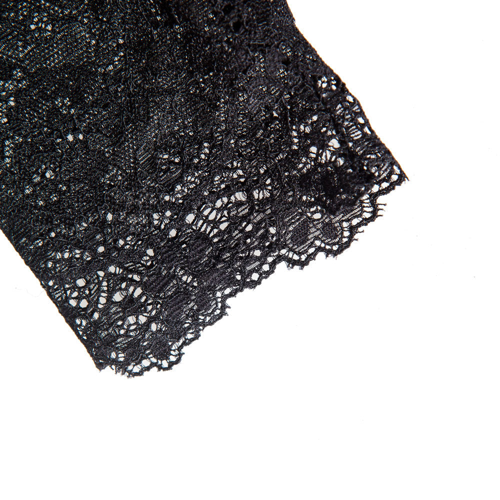 LS-037 Lolita Style black Lace Gloves Accessories