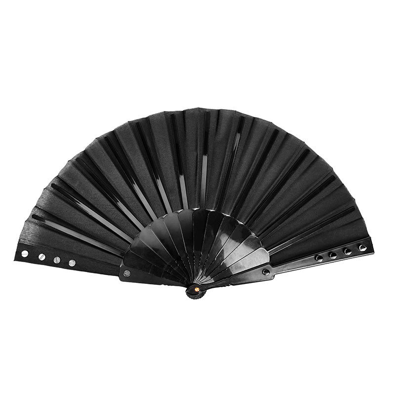 WS-268 black Rivet Handheld Fold Fan Punk Accessories