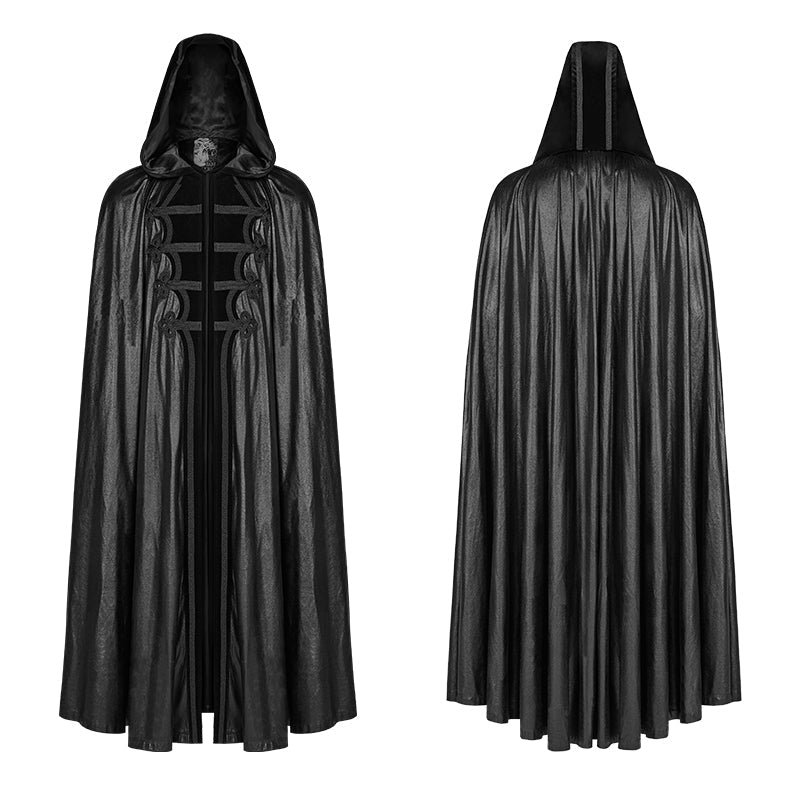 WY-1013 Gothic Mens black Retro Mystic Cloak