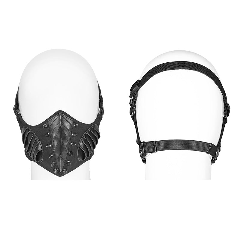 WS-300 Punk Dark Mask For Male And Female With Studded Decoration