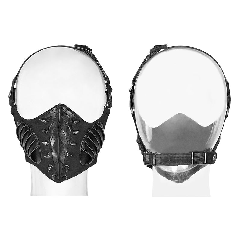 WS-300 Punk Dark Mask For Male And Female With Studded Decoration