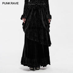 WQ-486BQF Victoria Gorgeous Court Long Skirt?-??Punk Rave Clothing