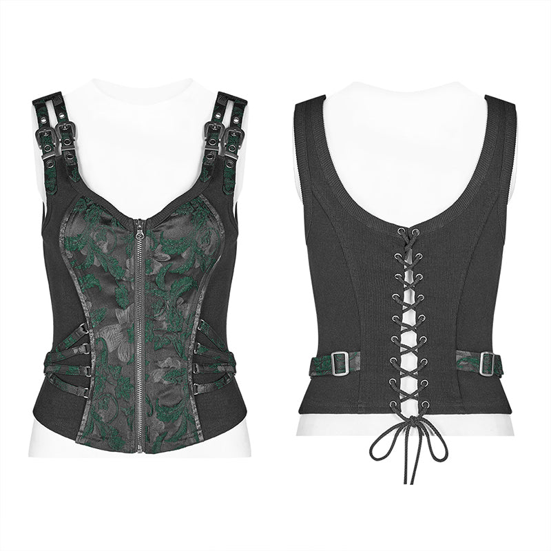 WY-1037 Steampunk Jacquard Waistcoat