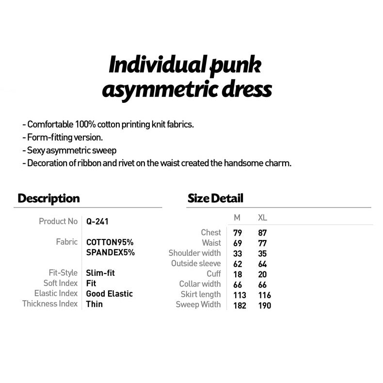 Q-241 black Cotton Lady Latest Irregular Party Gothic Dresses?-??Punk Rave Clothing