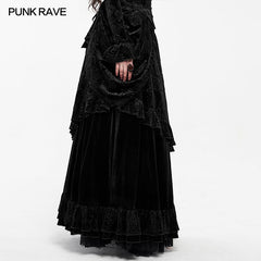 WQ-486BQF Victoria Gorgeous Court Long Skirt?-??Punk Rave Clothing