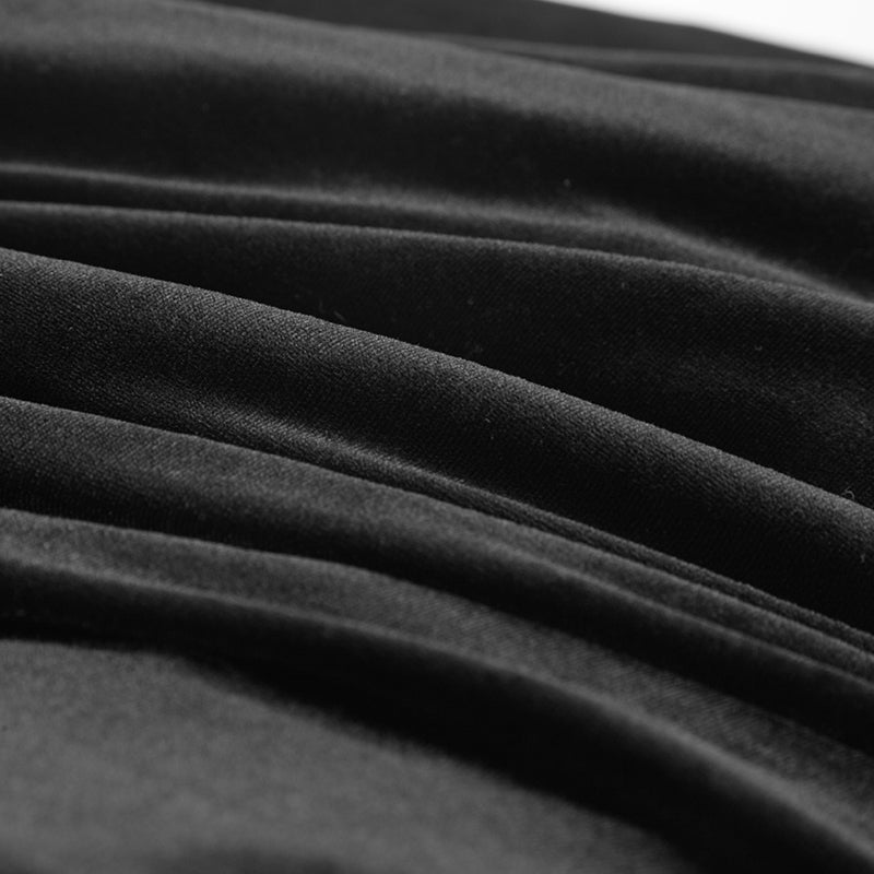 Q-262 Fashion black Long Satin Wool Gothic Skirt?-??Punk Rave Clothing