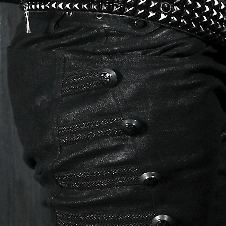 Top Sale Rivet Side Decorated K-136 Push Up Jean Punk Pants for men?-??Punk Rave Clothing