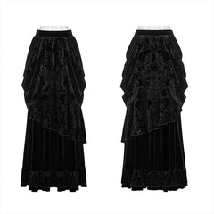 WQ-486BQF Victoria Gorgeous Court Long Skirt?-??Punk Rave Clothing