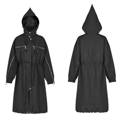 OPY-351XCF Wizard Hat Drawstring Loose Long Windbreaker