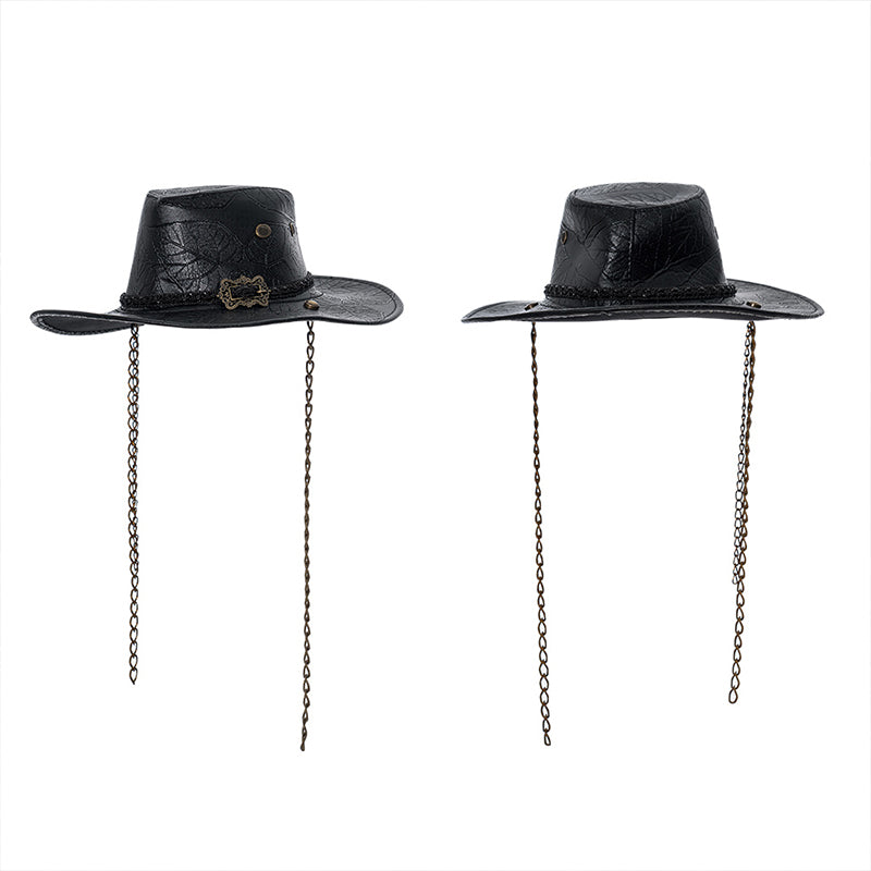 WS-359MZF PU carved cowboy hat