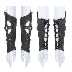 WS-338 Steampunk Imitation Crocodile PU Gloves