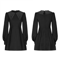 OPQ-672LQF black Nun style abstinence dress