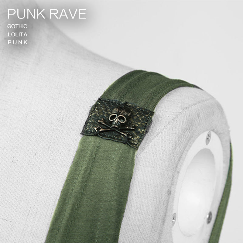 T-349 Digital Printing Sleeveless Punk Shirt?-??Punk Rave Clothing