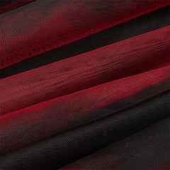 OPQ-863BQF Dark Red and black Gradient Half Skirt