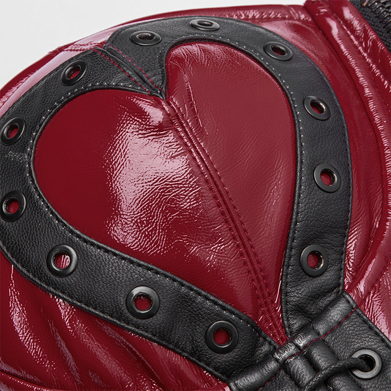 WY-1115SYF Love and Imprisonment Heavy Metal Heart-Shaped Corset?-??Punk Rave Clothing