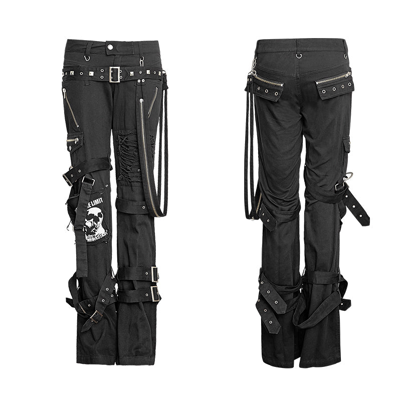 K-058 New Pattern Gentelman Loose Funky Tactical Leisure Punk Pants