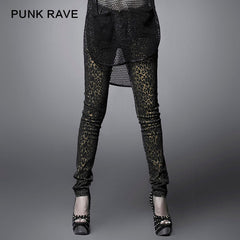 K-165 Newest Lady Leopard Print Punk Pants