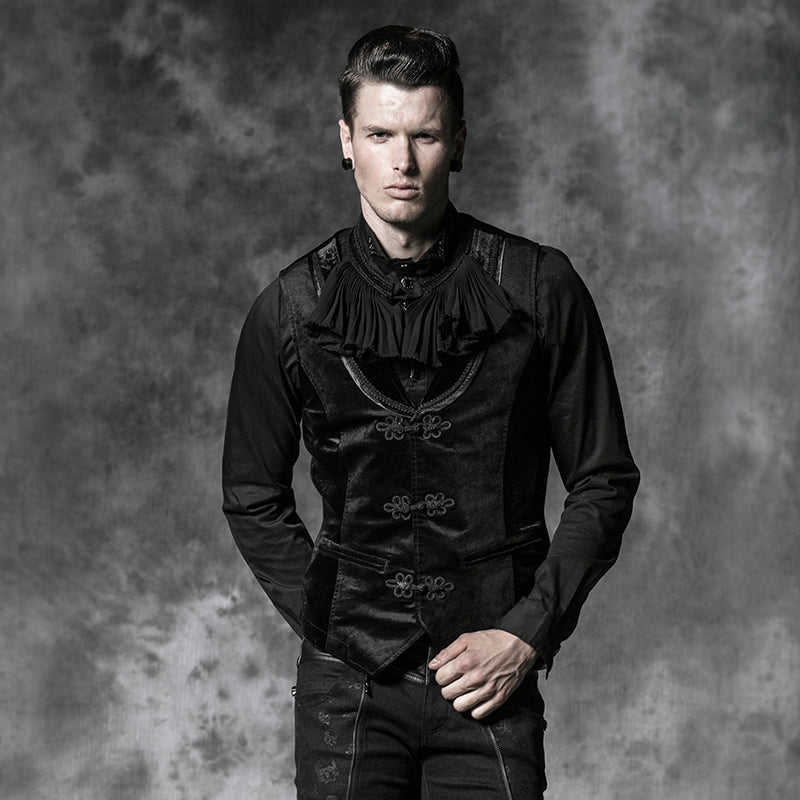 Y-481 Latest black Fashion Noble Punk Vest?-??Punk Rave Clothing