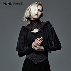 Y-586 Top Quality Embroidery Lace Sexy Cape Gothic Accessories