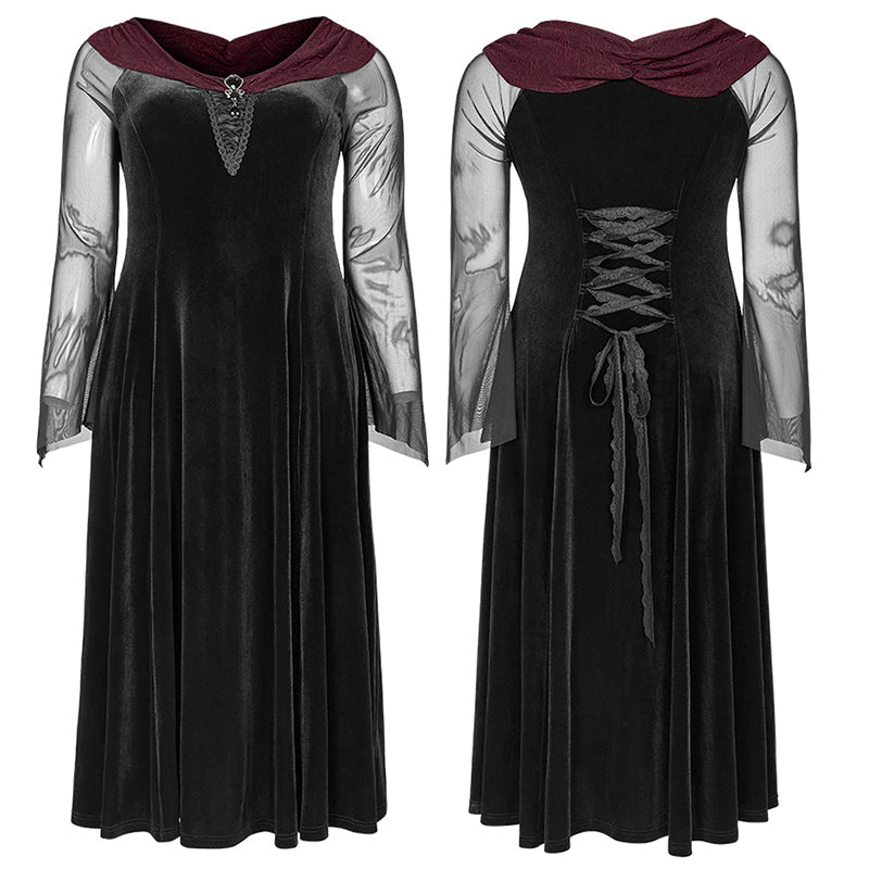 DQ-511LQF black feather horizontal neck dress