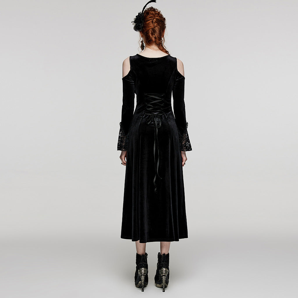 DQ-664LQF Goth sexy lace dress