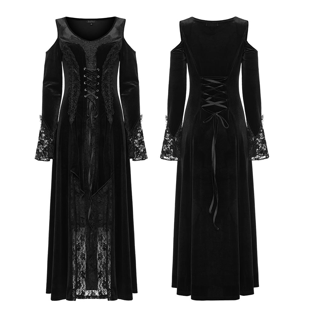 DQ-664LQF Goth sexy lace dress