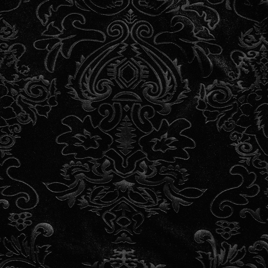 DQ-727BQF Gothic Lace Embossed Velvet Fishtail Skirt With Ruffles?-??Punk Rave Clothing