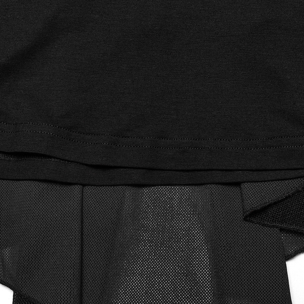 DQ-749LQF Elegant Gothic Dress with Irregular Hemline and Cutout Shoulders?-??Punk Rave Clothing