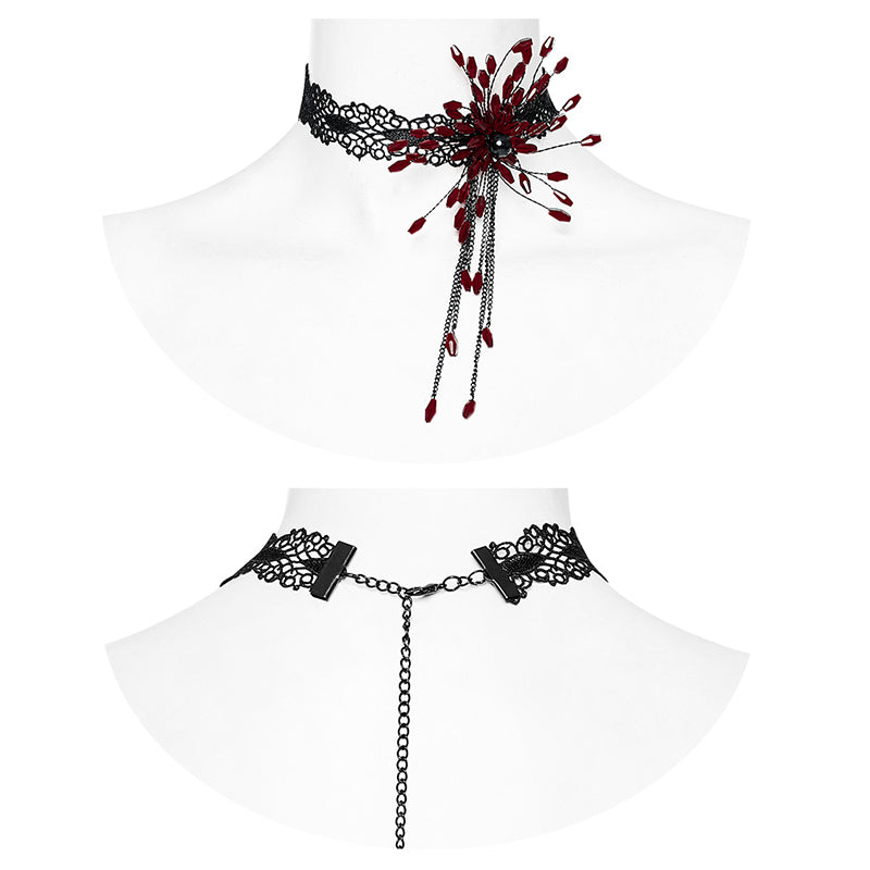 DS-572LHF GOTH Blood Drop Choker