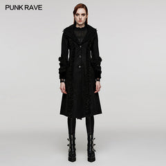 DY-1528ECF Goth plush-strips coat