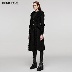 DY-1528ECF Goth plush-strips coat