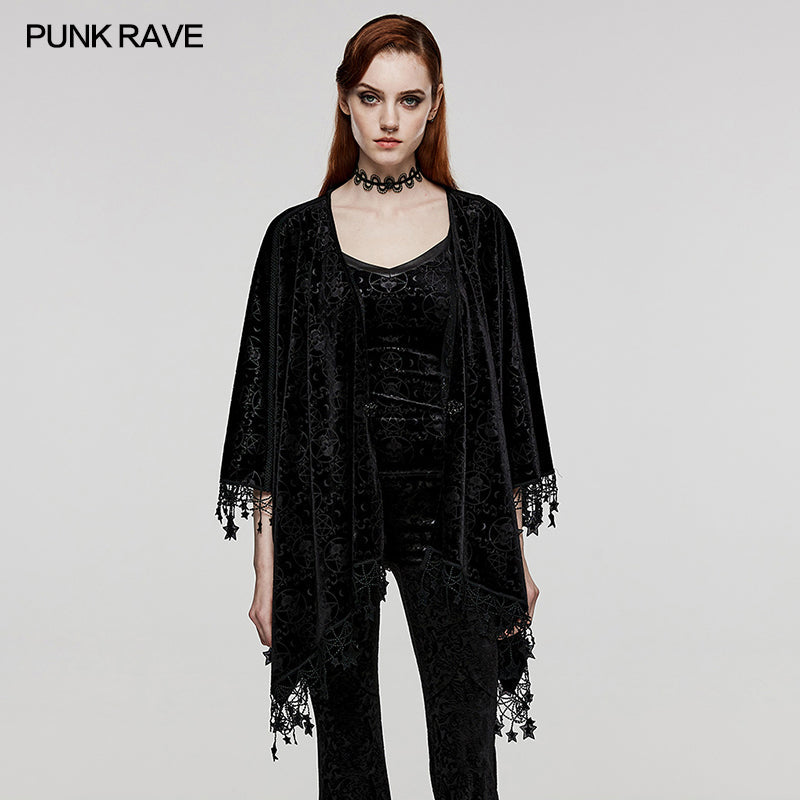 DY-1546DPF Goth pentacle shawl